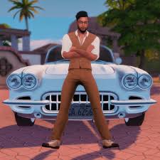 Sims 4 leaning palm tree. Posing With A Car Pose Pack