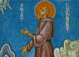 From the middle english personal name cudbert, old english cu {dh}beorht, composed of the elements cu {dh} 'famous', 'well known' + beorht 'bright', 'famous'. St Cuthbert Of Farne Beshara Magazine
