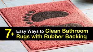 1 why avoid rubber backed rugs on consider getting cotton backed rugs for your living, dining and bedroom. 7 Easy Ways To Clean Bathroom Rugs With Rubber Backing