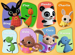 Bing facebook page rules of the road: An Image Of The Characters Featured In Bing Bing Bunny Bunny Coloring Pages Bing Cake