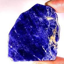 Gemscreations Natural Gorgeous Blue Sodalite Slab Polishe Https Www Amazon Com Dp B07mgby2pr Ref Cm Sw R Pi A Blue Sodalite Sodalite Crystal Rock Minerals