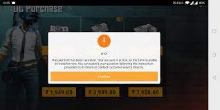 Cannot Buy Uc Due To This Error What Does It Mean And What Should I Do Pubgmobile
