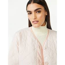 Free Assembly Women's Quilted Cinched Waist Liner Fashion Jacket