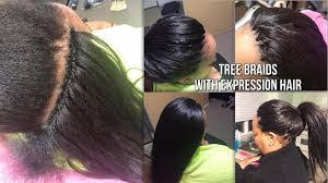 A tree braid begins with placing your own hair in cornrows. How To Do Tree Braids With Expression Hair Youtube