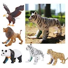 Tutorial melukis elang vs harimau youtube. Jual 5 Pcs Wildlife Lion Cheetah Eagle Panda And Tiger Realistic Hand Painted Toy Figurine Model Safe And Bpa Free Materials Online April 2021 Blibli