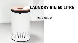 Best kitchen bin for retro kitchens: Brabantia Sa Cork Lid 60l Laundry Bin Facebook
