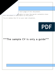 And there are several rules that you should remember when writing a cv: Sample Cv For Hot Jobs In Nigeria Cognition Psychology