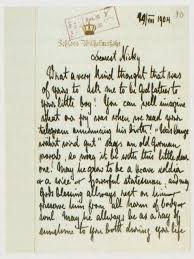 Letter From Kaiser Wilhelm Ii Of Germany To Tsar Nicholas Ii Of Russia On The Birth Of Tsarevich Alexei 1904 Russian History Romanov Romanov Family