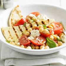 Chickpea Salad With Grilled Pita Recette Nourriture Bon Appetit Plat