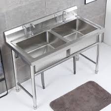 stainless steel 3 compartment sink