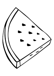 Triangle Slice Watermelon Coloring Pages For Kids Great Coloring Coloring Pages For Kids Coloring Pages Cute Coloring Pages