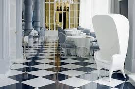 Black And White Restaurant Floor Tiles Black And White Floor Black White Polished Porcelain Tiles From Walls And Floors Leading Restaurant Design Best Interior Hotels Design