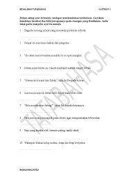 Liza melangkah teratur berhadapan pentas apabila namanya diumomkan. Contoh Soalan Kesalahan Ejaan Dan Imbuhan Spm Terengganu Z