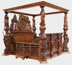 Found On Google From Pinterest Com Carved Beds Carved Furniture Gothic Bed