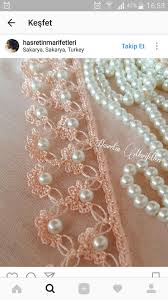 Diane Dias Adli Kullanicinin Igne Oya Panosundaki Pin Boncuklu Tig Boncuk Tig Filet Crochet