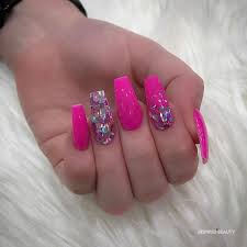 Hot Pink Nail Designs 20 That Are Just Stunning Inspired Beauty Do coffin nails need to be really long? hot pink nail designs 20 that are just