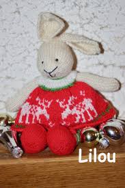 Lapin De Noel Au Tricot Tricot Gratuit Tricot Finition Lapin