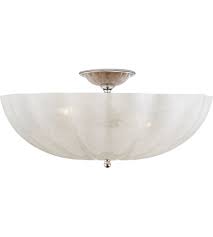 You can think of a semi mount as. Visual Comfort Arn4001pn Wg Aerin Rosehill 4 Light 21 Inch Polished Nickel Semi Flush Mount Ceiling Light Large
