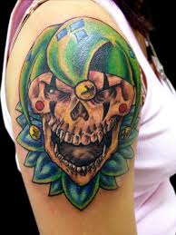 Guardian angel hood gangster forearm tattoos for men. Evil Tattoos