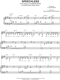 Free speechless piano sheet music pdf. Speechless From Aladdin 2019 Sheet Music In F Minor Transposable Download Print Sku Mn0196844