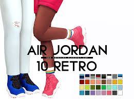 Sims 4 cc shoes • custom content downloads. Onyx Sims Air Jordan 10 Retro