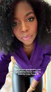 Matching Color Purple Shirts with Grandma's Friends