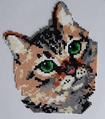 Retrouvez Cet Article Dans Ma Boutique Etsy Https Www Etsy Com Fr Listing 776026379 Decoration Chat Perles A Repasser In 2020 Pixel Art Perler Patterns Perler Beads