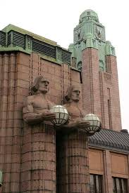 Central Train Station Helsinki Finland Art Deco Buildings Art Deco Art Deco Architecture