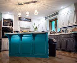 Painting the cabinets will open the space up. Trifecta Kitchen Cabinets General Finishes Design Center