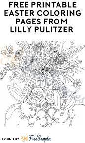 Free Printable Easter Coloring Pages From Lilly Pulitzer Yo Free Samples Easter Coloring Pages Easter Printables Free Easter Coloring Sheets