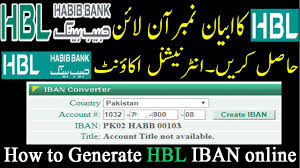186 salaries for 101 jobs at habib bank in pakistan. How To Generate Hbl Iban Number Online Youtube