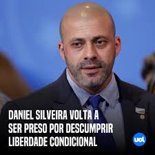 O ex-deputado Daniel Silveira foi preso novamente por determinação do  ministro do STF Alexandre de Moraes. ➡️ Silveira foi detido após descumprir  o horário de recolhimento da liberdade condicional. Ele estava preso