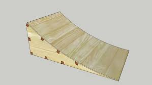 Make sure the bend is really mellow, as this is a small ramp. Wooden Ramp Kicker For Skateboard Bmx Skimboard Snowskate Skating Snowboarding Skiing Bmx Builing Plan Skateboard Ramps Bike Ramp Plans Kicker Ramp