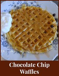 This diy recipe is super delicious and easy to ma. Chocolate Chip Waffles Coffee With Us 3