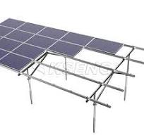 Solar ground mounting system with ground screws foundation ...