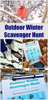 This is the first free printable worksheet for this winter trivia quiz. Winter Scavenger Hunt W Free Printable List Edventures With Kids