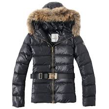 France Moncler Belt Zip Black Coat Women Outlet Moncler Jacket Women Coats For Women Moncler Jacket