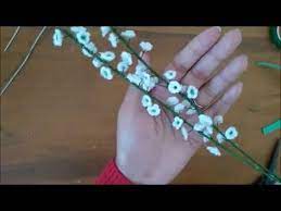 How To Make Baby Breath Or Small Flowers For Felt Bouquet Filler Youtube Felt Bouquet Tissue Paper Flowers Diy Babys Breath
