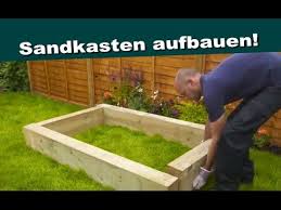 Sandkasten Selbst Aufbauen Basteln Bastelideen Aus Holz Zum Selber Ba Sandkasten Bauen Sandkasten Haus Und Garten