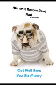One of life's lessons is always moving on. Amazon Com Humor Is Reason Gone Mad By Groucho Marx Get Well Soon You Old Misery Get Well Soon Feel Better Greeting Sarcastic Message Funny Card Quotes To Help Through