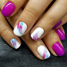 Coole Sommer Nail Art Ideen Fur 2018 Trends Beste Trend Mode Feather Nails Feather Nail Art Nail Art Summer