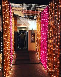 Beautiful Walkway Desi Wedding Decor Lights Wedding Decor Home Wedding Decorations
