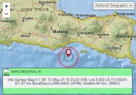 Guncangan gempa bumi di lumajang dengan magnitudo 3.1 sr. Gempa M 4 1 Terjadi Di Kabupaten Lumajang Jatim