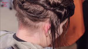 Long, bob, buzzed nape, bowl, bald. 2019 17 Vendula Preview Long Hair Cut To Bob With Buzzed Nape Youtube