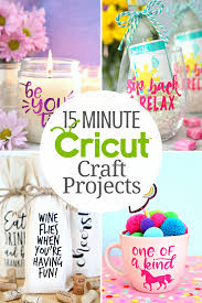 Cricut Projects You Can Make In 15 Minutes Or Less Happy Go Lucky Many new cricut projects for beginners to immediately create fantastic objects to amaze family and friends! cricut projects you can make in 15