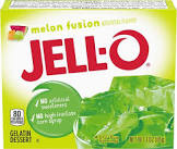 Jello Melon Fusion Gelatin Dessert Mi