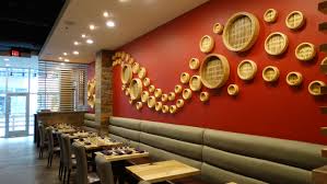 Bamboo Steamer Installation Bamboo Wall Decor Restaurant Decor Restaurant Interior Design