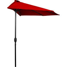 Trademark Innovations 9 Patio Half Umbrella Walmart Com Offset Patio Umbrella Patio Umbrellas Patio Umbrella