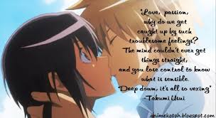 The reason being, they forced their ideas on you, but you did it anyway because you loved them way too much and their. Anime Motivational Quotes Posted By Sarah Cunningham