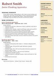 Maybe you would like to learn more about one of these? Plumbing Apprentice Resume Samples Qwikresume